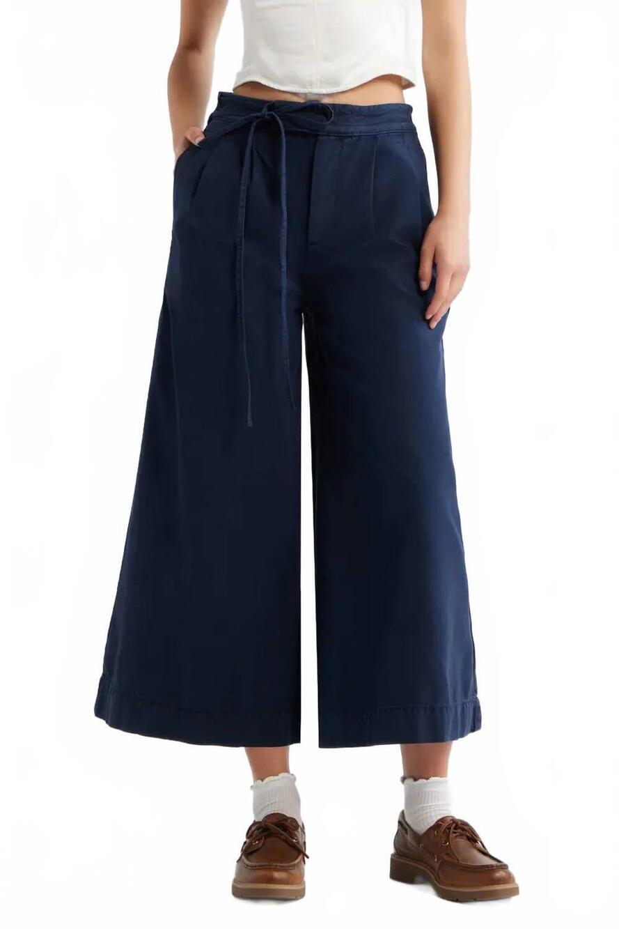 NEW DAMSON MADDER lotta wide leg culottes trousers in navy